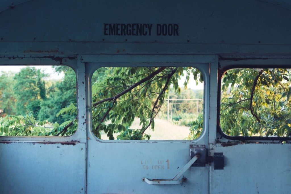 school bus emergency exit