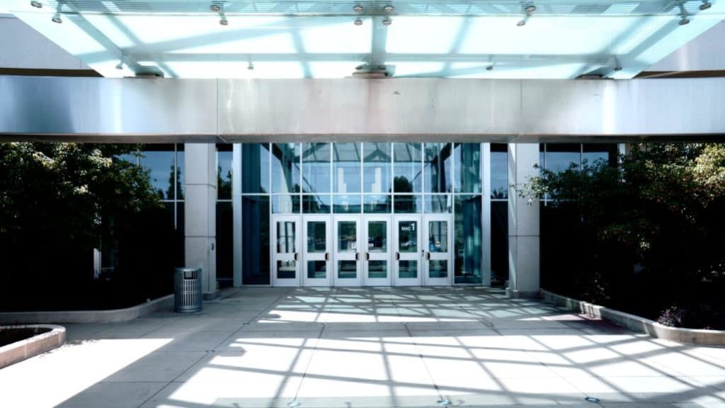 school building doors