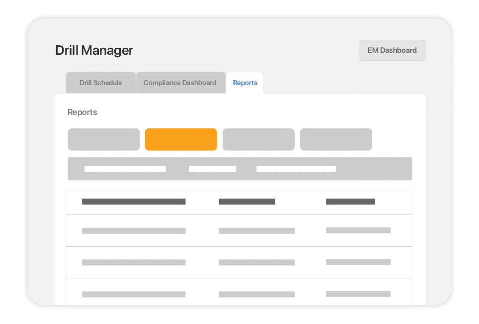 School Drill Manager System Dashboards