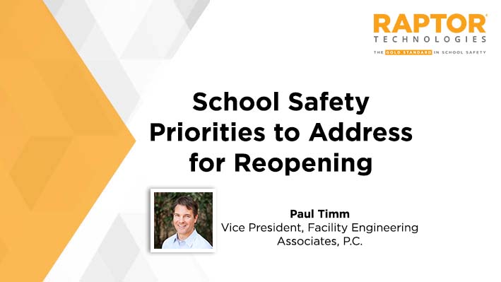 School Safety Priorities to Address for Reopening