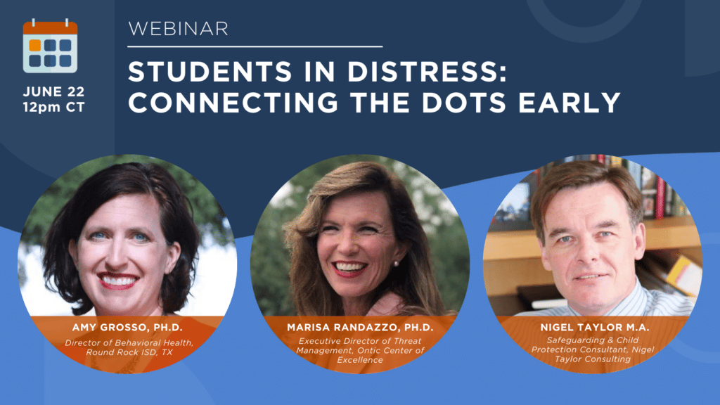 Students in Distress: Connecting the Dots Early