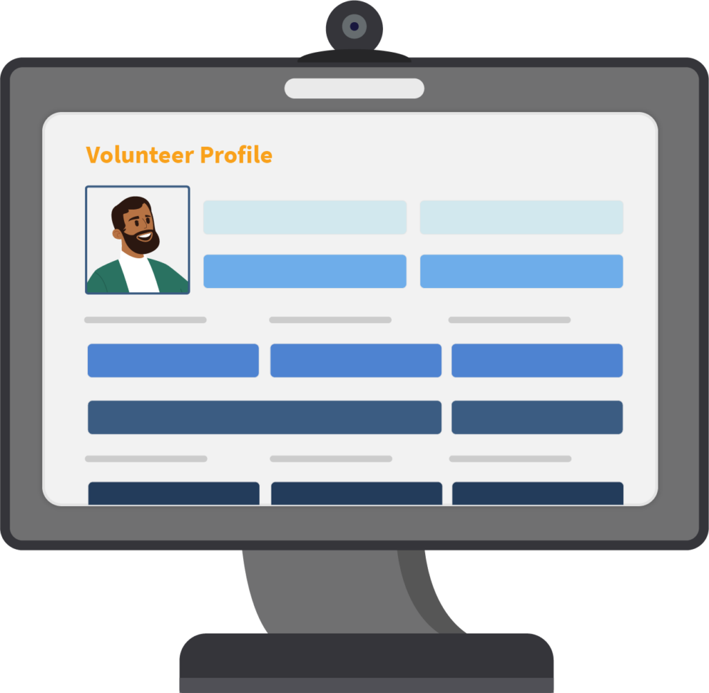 Volunteer management desktop