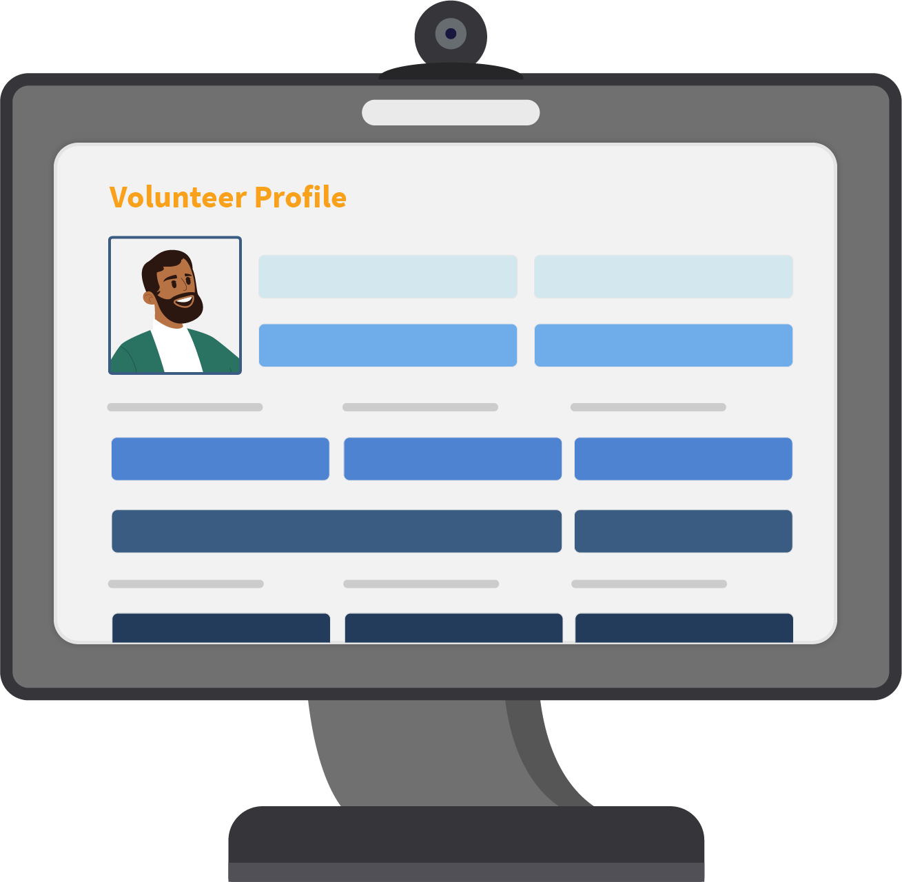 Volunteer management desktop