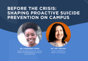 Before the Crisis Shaping Proactive Suicide Prevention on Campus