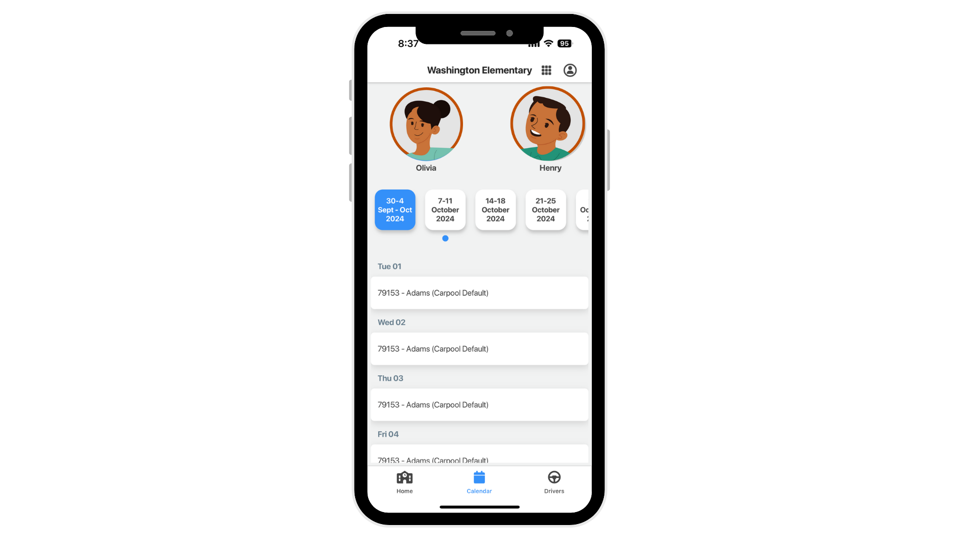 DismissalSafe Parent Schedule