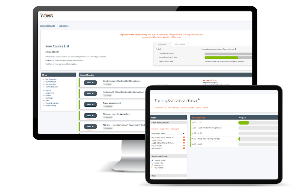 PublicSchoolWORKS Training Report