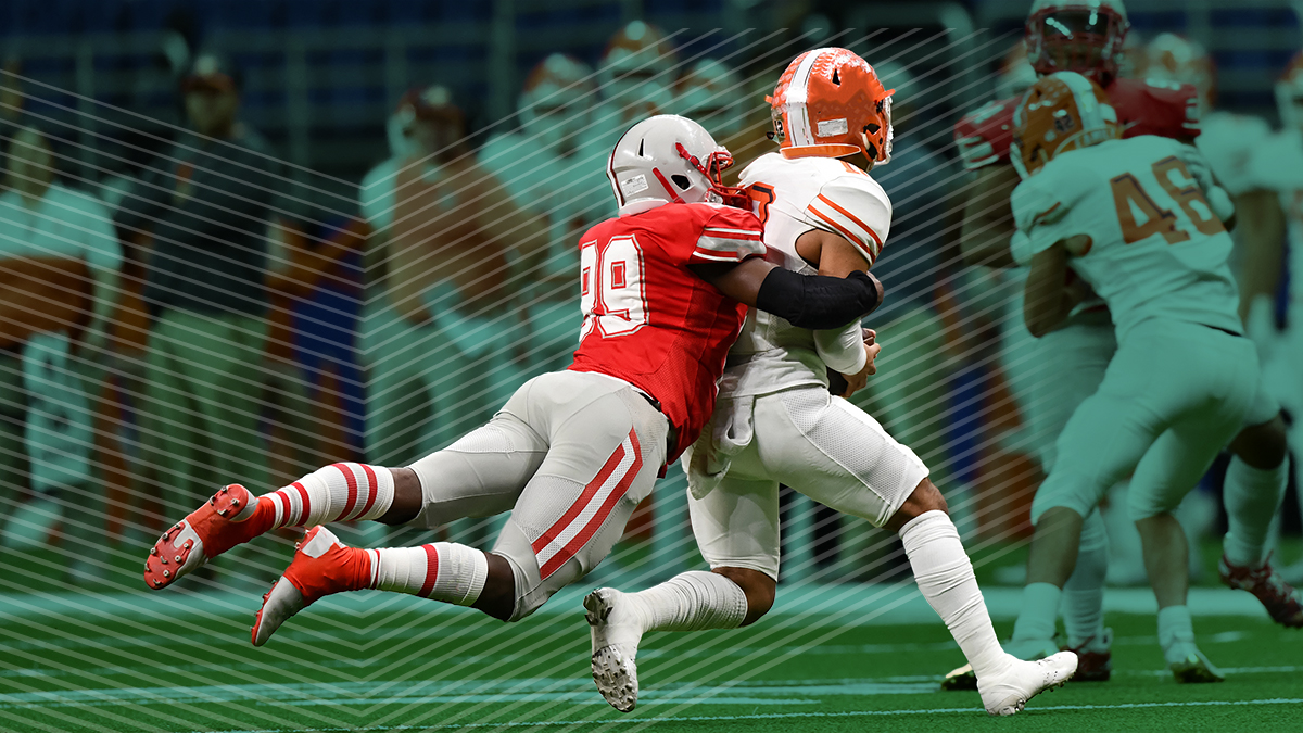 High school football players at a school that uses EventSafe for safer, faster event management