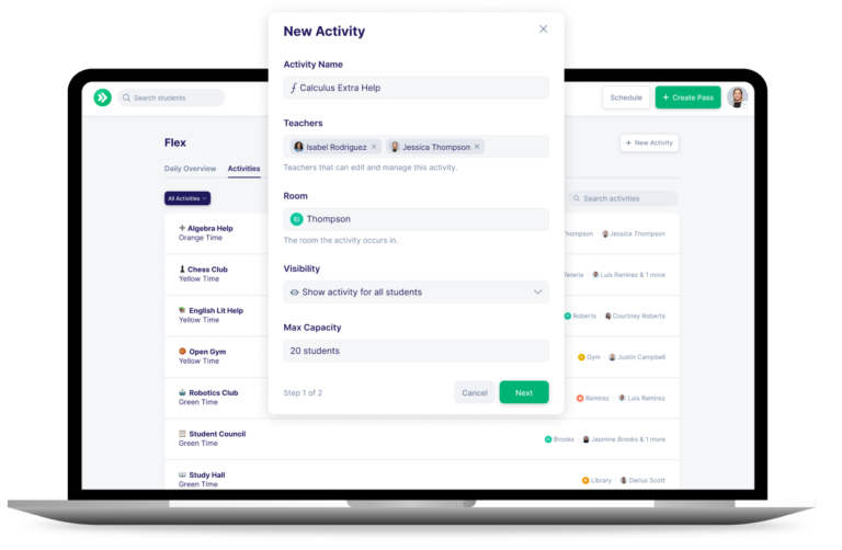 Flexible Scheduling for Any Activity